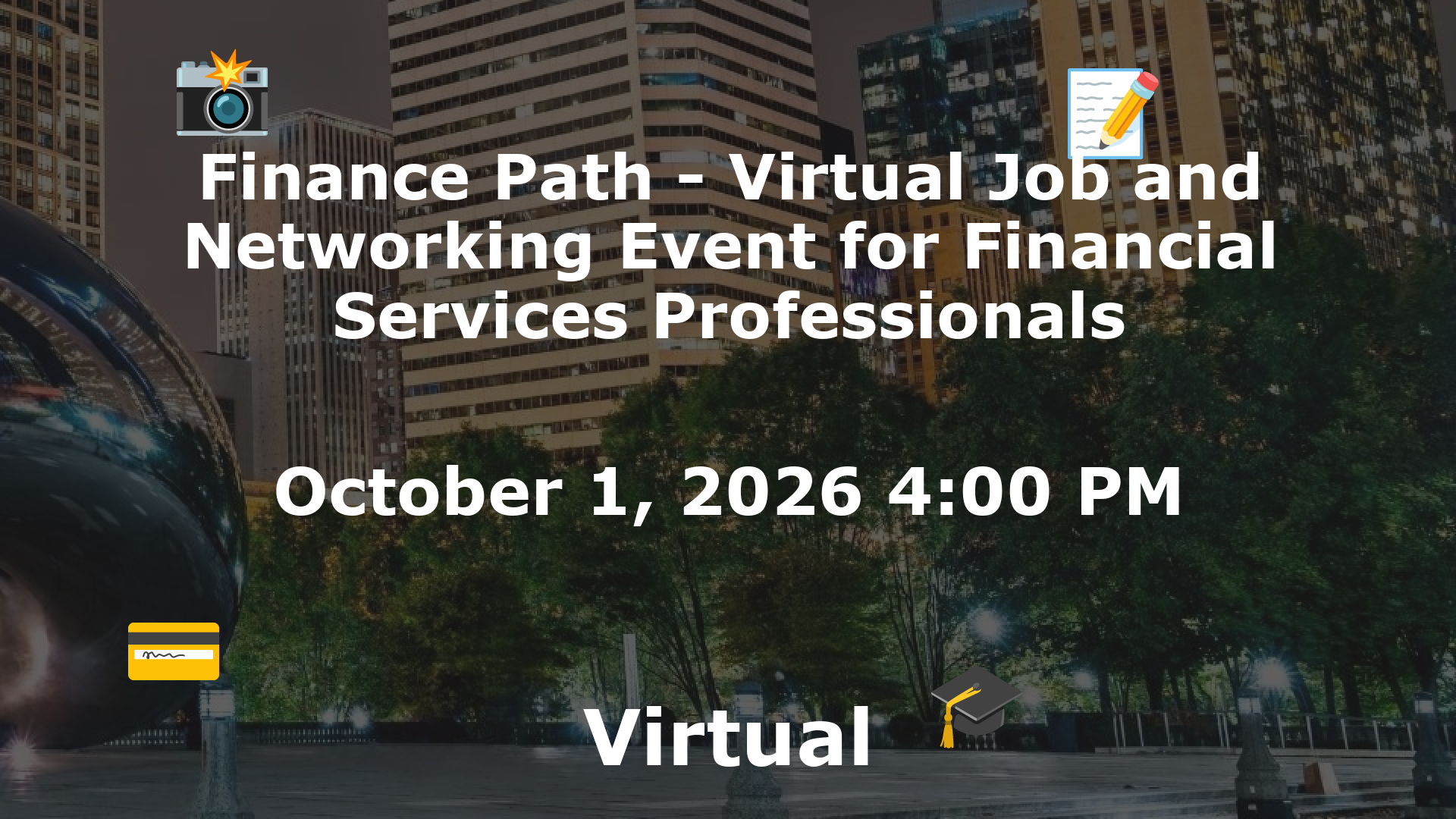 Finance Path - Virtual Job and Networking Event for Financial Services Professionals event image